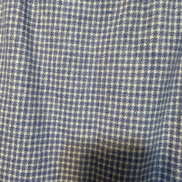Vintage 80s Pendleton Herringbone Blue‎ Tweed 100% Wool Skirt Classic Size 18 - Picture 2 of 4